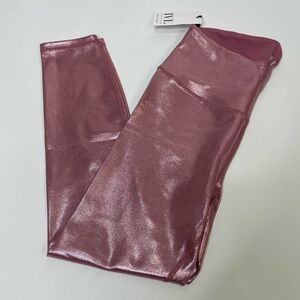 NWT IVL Legging Rose Gold‎ Shimmer Pink Tight 8